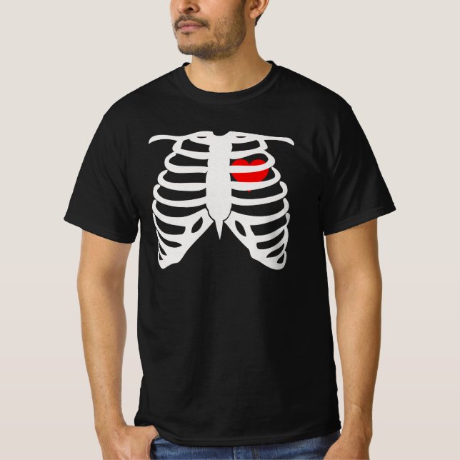 Camiseta Corazón de jaula de costillas (Anverso)