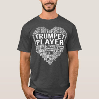 Camiseta Corazón de jugador de trompeta