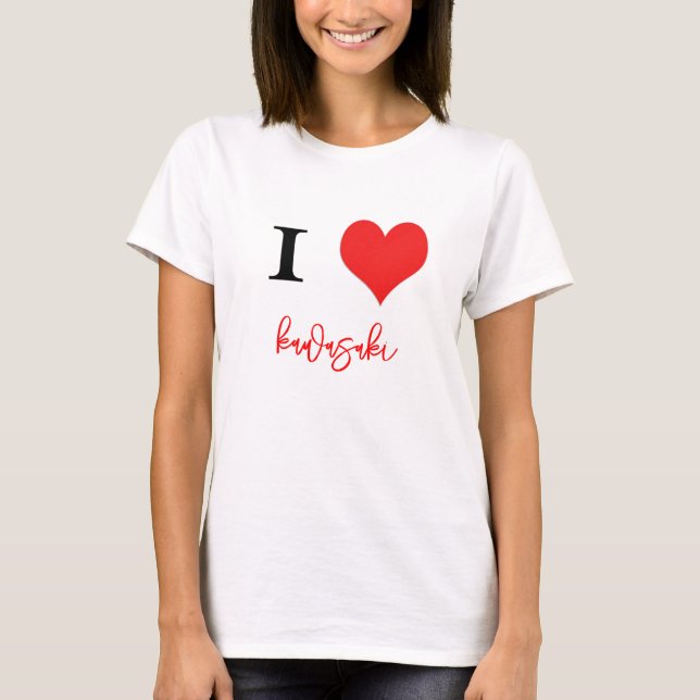 Camiseta corazón de Kawasaki (Anverso)