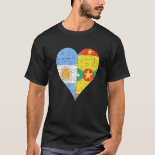 Camiseta Corazón de la bandera argentina de Granada