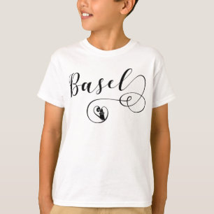 Camiseta Corazón de la Bandera de Basilea, Suiza