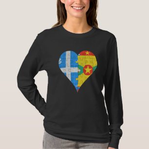 Camiseta Corazón de la bandera de Granada de Martiniquais