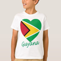 Corazón de la bandera de Guyana