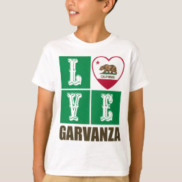 Camiseta Corazón de la bandera de la República de Californi
