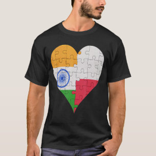 Camiseta Corazón de la bandera de Polonia
