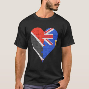 Camiseta Corazón de la bandera de Trinidad y Tobago de Turc