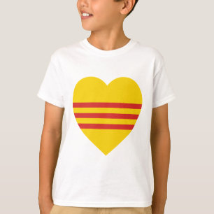 Camiseta Corazón de la bandera de Vietnam (sur)