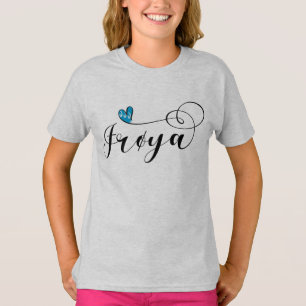 Camiseta Corazón de la Bandera Frøya, Trøndelag, Noruega