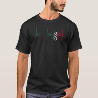 Camiseta Corazón de la Bandera Mexicana México Latido Ekg P