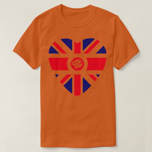Camiseta Corazón de la bandera patriota multinacional de lo (Diseño del anverso)