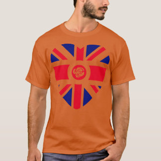 Camiseta Corazón de la bandera patriota multinacional de lo