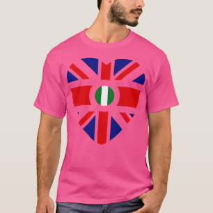 Camiseta Corazón de la bandera patriota multinacional niger