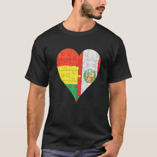 Camiseta Corazón de la bandera peruana de Bolivia