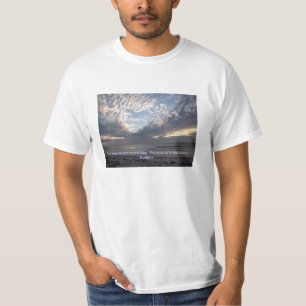 Camiseta Corazón de la cita de Buda en las nubes