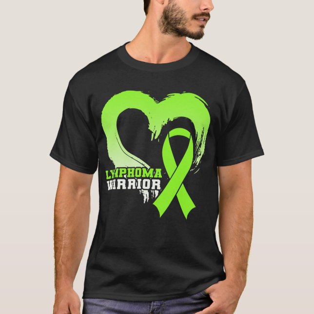 Camiseta Corazón de la Conciencia del Guerrero del Linfoma (Anverso)