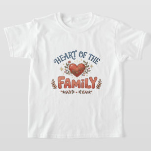 Camiseta Corazón de la Familia Corazón Floral