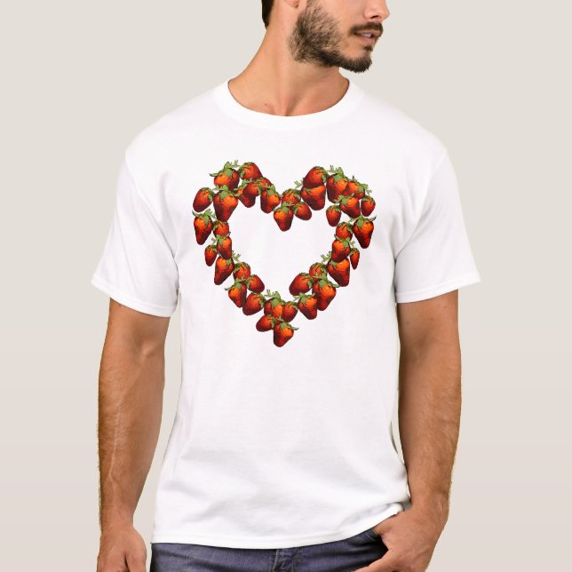 Camiseta Corazón de la fresa (Anverso)