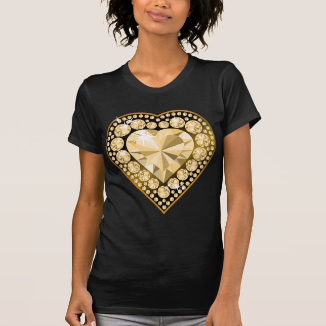 Camiseta Corazón de la Gema de Topaz (Anverso)