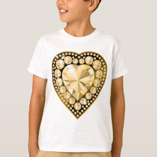 Camiseta Corazón de la Gema de Topaz
