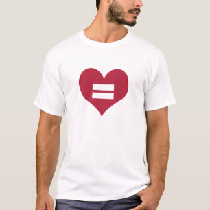 Camiseta Corazón de la igualdad de amor
