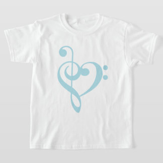 Camiseta Corazón de la limpieza de la mancha azul del bebé
