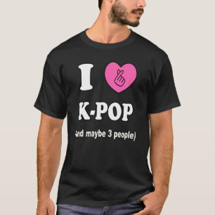 Camiseta Corazón de la mano del corazón del K pop coreano S