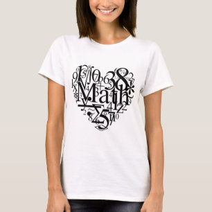 Camiseta Corazón de la matemáticas