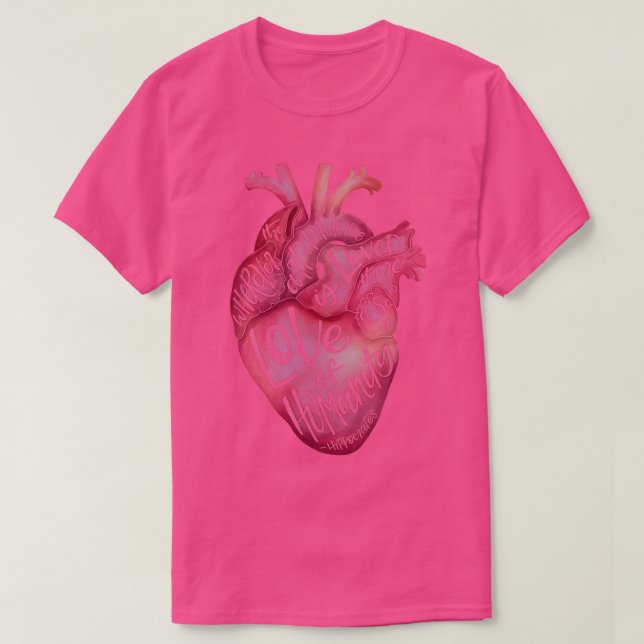 Camiseta Corazón de la medicina (Diseño del anverso)