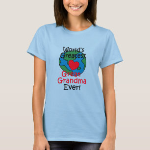 Camiseta Corazón de la Mejor Bisabuela del Mundo