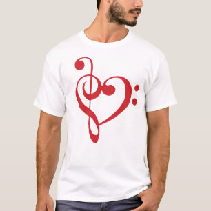 Camiseta Corazón de la música: corazón de la manta de sa