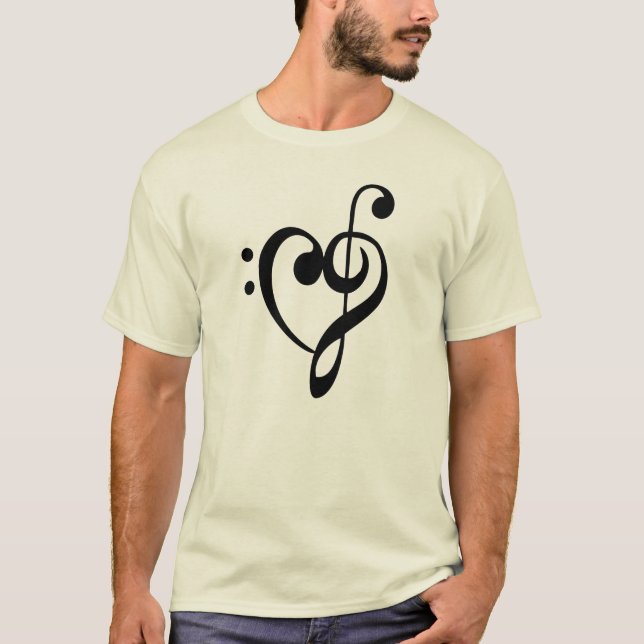 CAMISETA CORAZÓN DE LA MÚSICA DEL CLEF (Anverso)