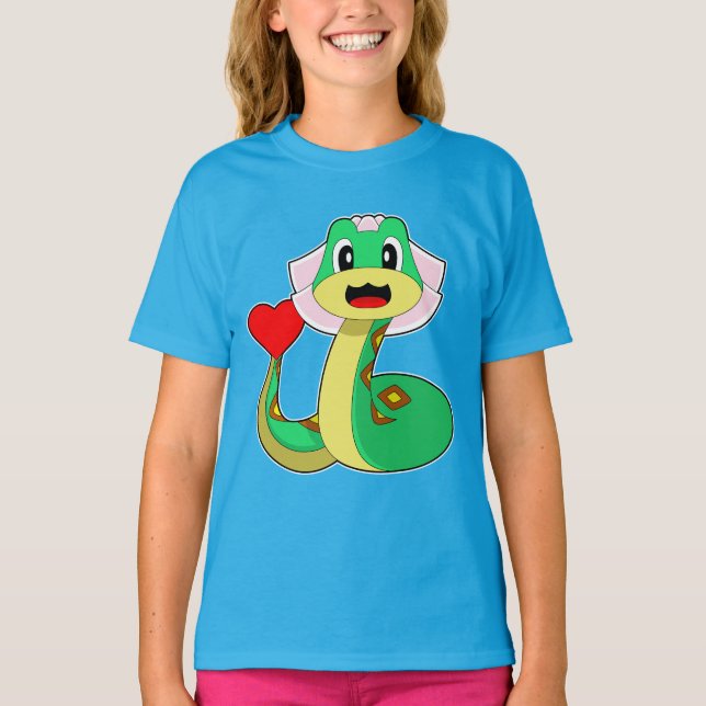 Camiseta Corazón de la Novia Serpiente Boda (Anverso)
