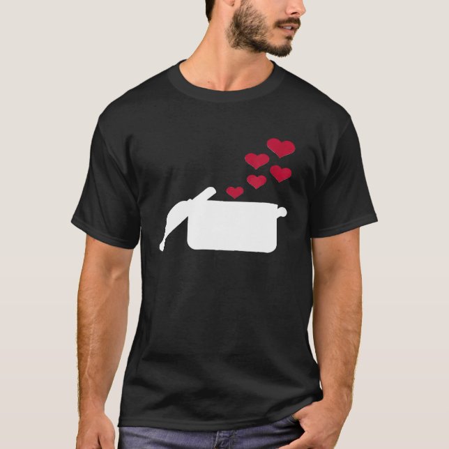 Camiseta Corazón de la olla de cocina (Anverso)