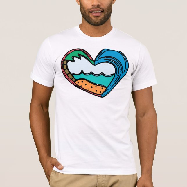 Camiseta Corazón de la onda (Anverso)