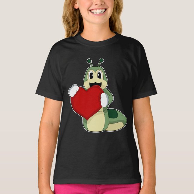 Camiseta Corazón de la oruga (Anverso)