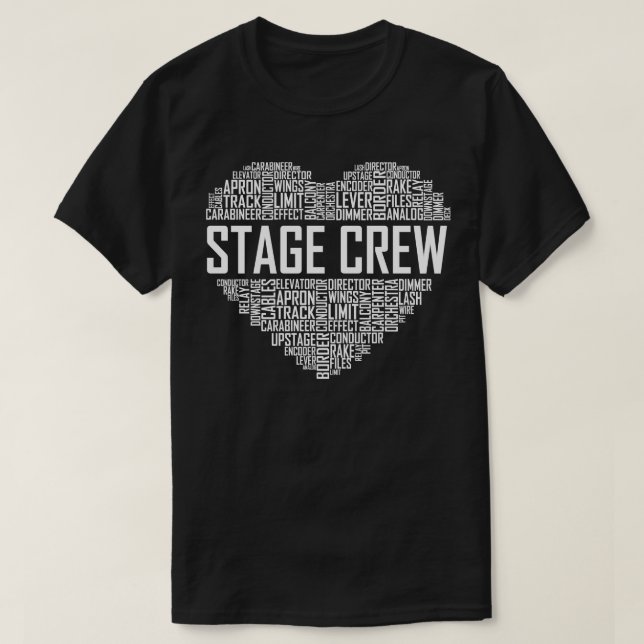 Camiseta Corazón de la tripulación de escenario (Diseño del anverso)