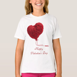 Camiseta Corazón de Lana Acogedor para San Valentín