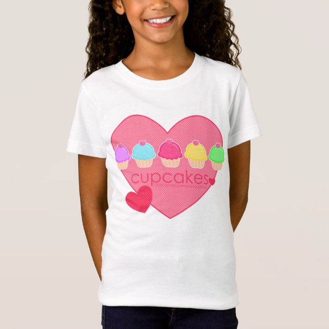 Camiseta Corazón de las magdalenas para los niños (Anverso)