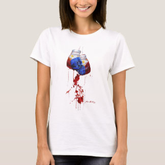 Camiseta Corazón de las señoras filipinas del guerrero