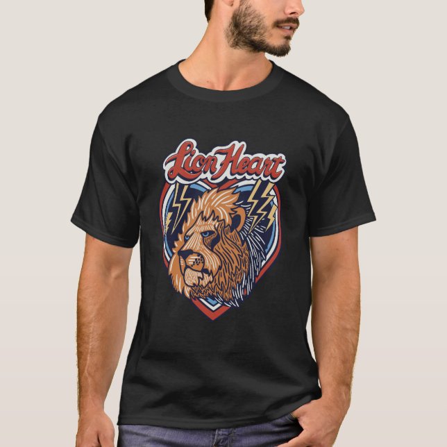 Camiseta Corazón de León (Anverso)