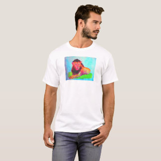 Camiseta Corazón de León - Colorido Resumen Animales Salvaj