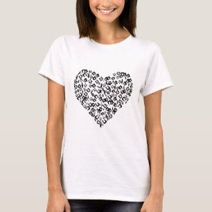 Camiseta Corazón de Leopardo Guepardo