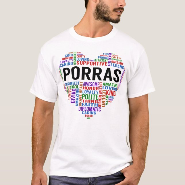 Camiseta Corazón de leyenda de PORRAS (Anverso)