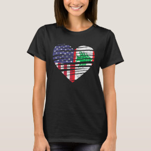 Camiseta Corazón de Líbano cultivado en Estados Unidos Patr