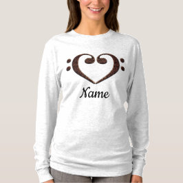 Camiseta Corazón de limpiador de doble trasero de cobre per