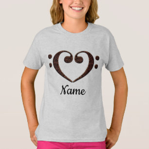 Camiseta Corazón de limpiador de doble trasero de cobre per