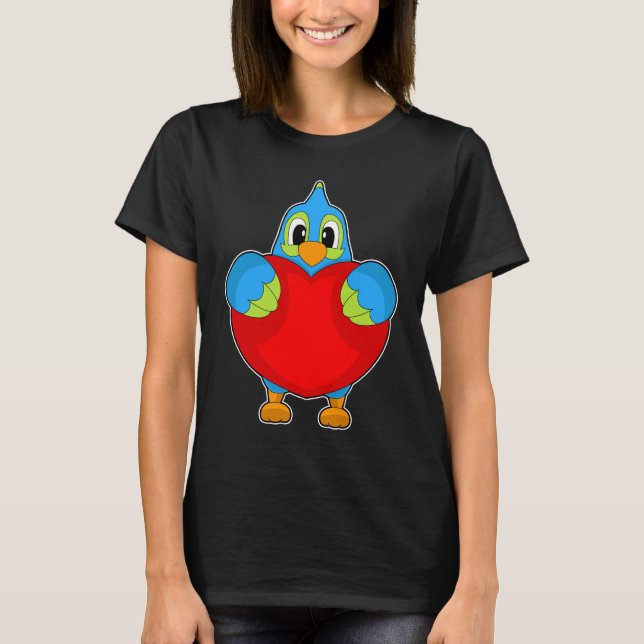 Camiseta Corazón de loros (Anverso)