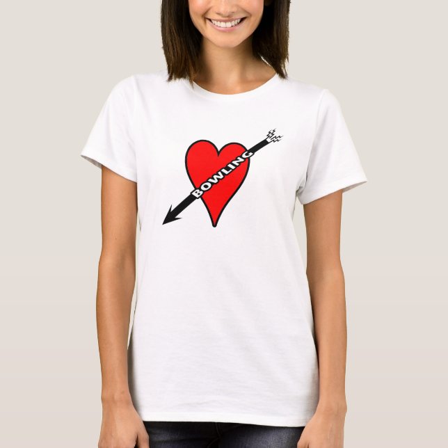 Camiseta Corazón de los bolos del amor (Anverso)