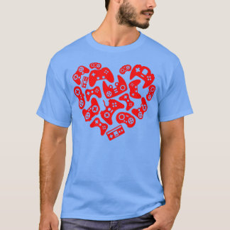 Camiseta Corazón de los controladores de San Valentín