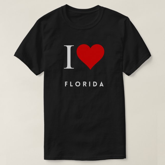 Camiseta Corazón de los hombres de la Florida (Diseño del anverso)